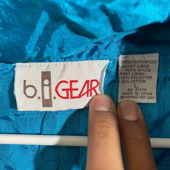 B.i. Gear Vintage Windbreaker Large - Picture 3 of 3